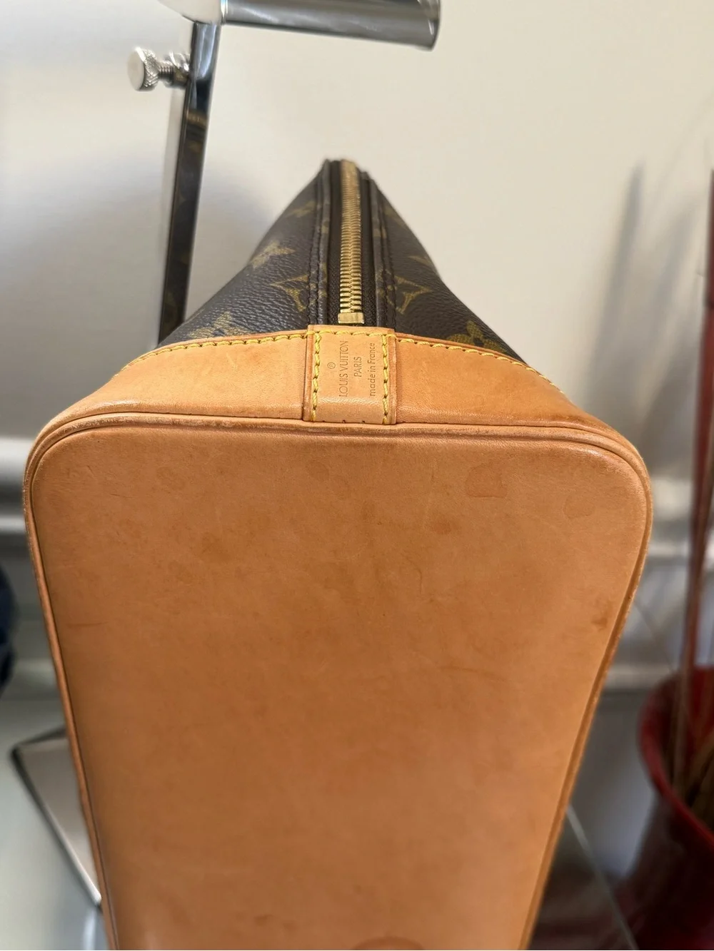 Louis Vuitton Monogram Alma PM Handbag in Brown and Tan